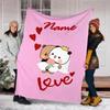 Personalized Custom Name Blanket - Bubu Dudu Print Design,Blanket for Sofa,Bed,Travel,Camping - Soft and Warm, Great Gift