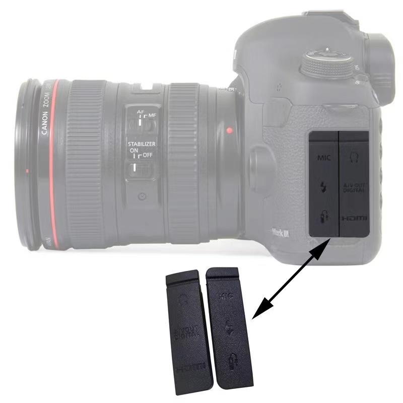 NEW USB/HDMI-compatible DC IN/VIDEO OUT Rubber Door Bottom For Canon EOS 5D 450D 500D 1000D 40D 50D 60D 70D 80D 750D 760D Camera