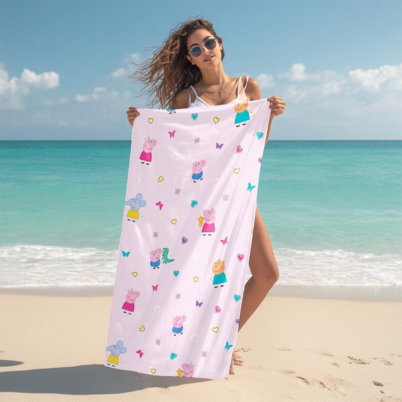 1Pc Fairy Pig Stars Beach Towel Microfiber Beach Towel Thin Absorbent For Beach Swimming Yoga Bath Sports 0917112