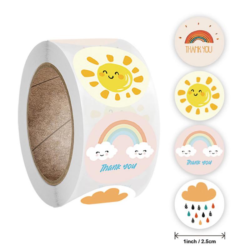 1 Set 2 /1.5 Inch Thank You Seal Sticker Commercial Use Gift Box Envelope Decor Sticker Wedding Party Sticker Invitation Label