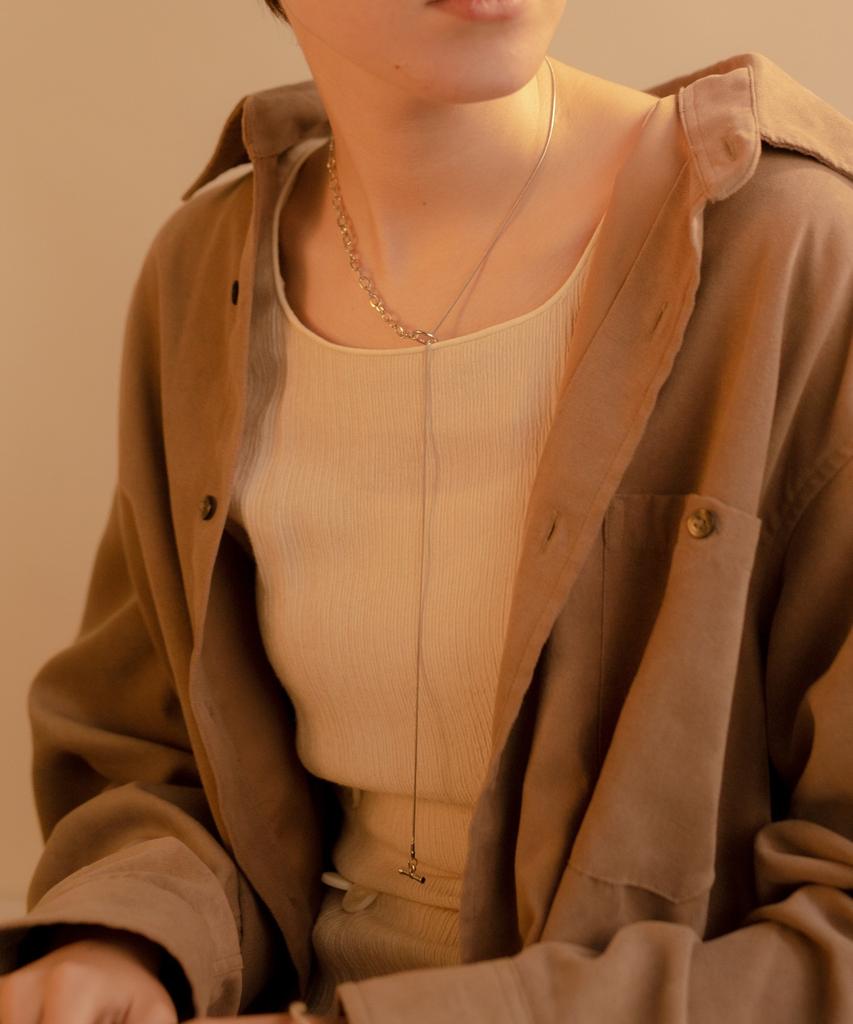 Novice Tokyo Mix Long Chain Necklace / Silver