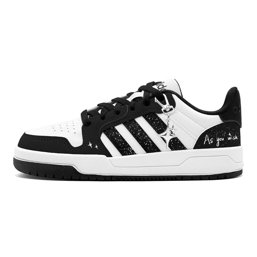 Adidas ENTRAP Couple's, Romantic Favor, Radiant Night Stars, Minimalist Style Versatile Low top Casual Skate Shoes JQ3923(TeamS2-S-BOX)