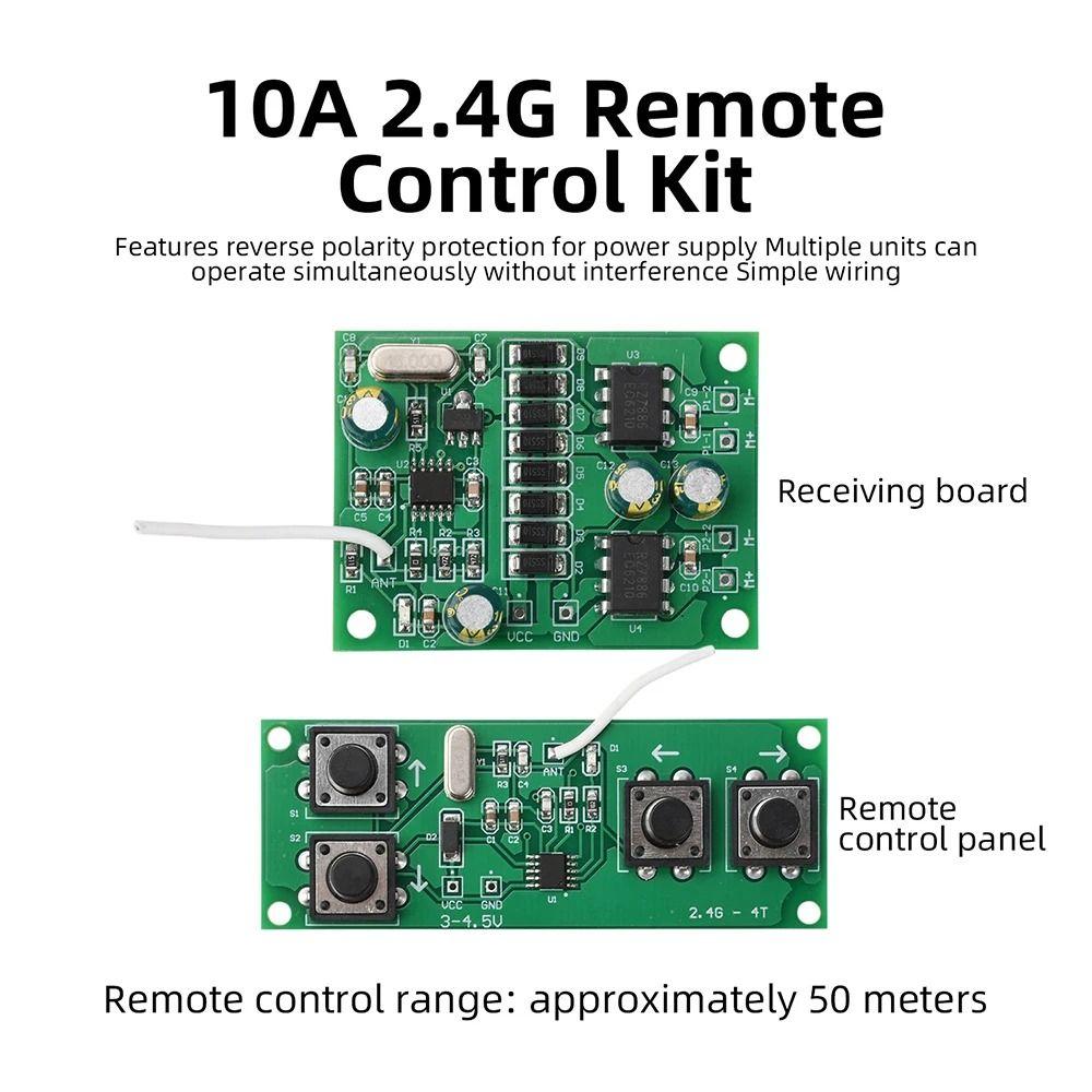 10A Remote Control Receiver 2.4GHz RC Toy Board Remote Control Board Kit  Toy Car Models