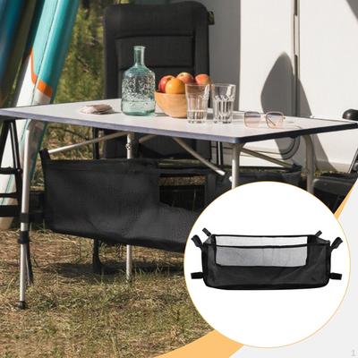 Camping Under Table Storage Bag Folding Net Easy To Use, Pouch Portable Organizer