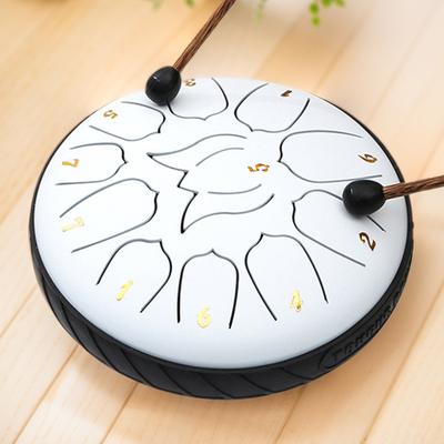 6 Inch 11 Notes Handpan Drum with Drum Bag Music Book Drum Mallets Percussion Instruments for Yoga Meditation Unique Gift