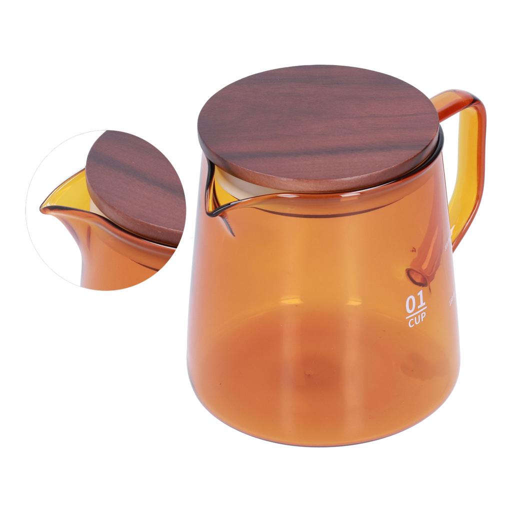 Teetasse Borosilikatglas 300ml 11.9oz Hitzebeständig Haushalt Kaffeetasse Wasserbehälter mit DeckelBraun