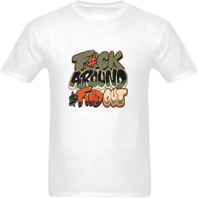 Stylish Graffiti Art Design Men's 100% Cotton T-Shirt Hipster Streetwear Fashion Graphic Tee Casual Summer Top