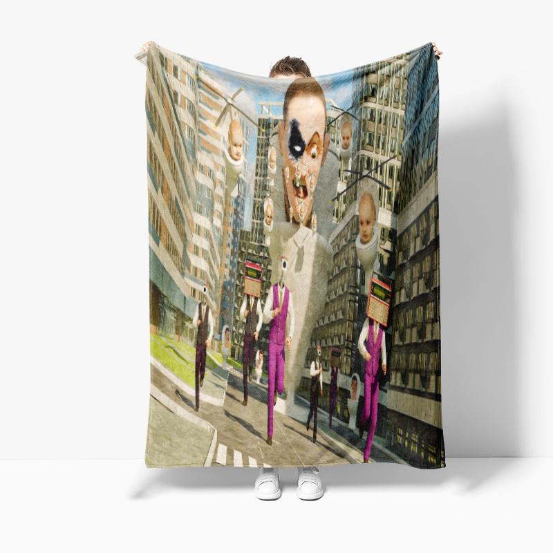 Die coolste Skibidi Toilettendecke – warme und weiche Flanelldecke für alle Jahreszeiten