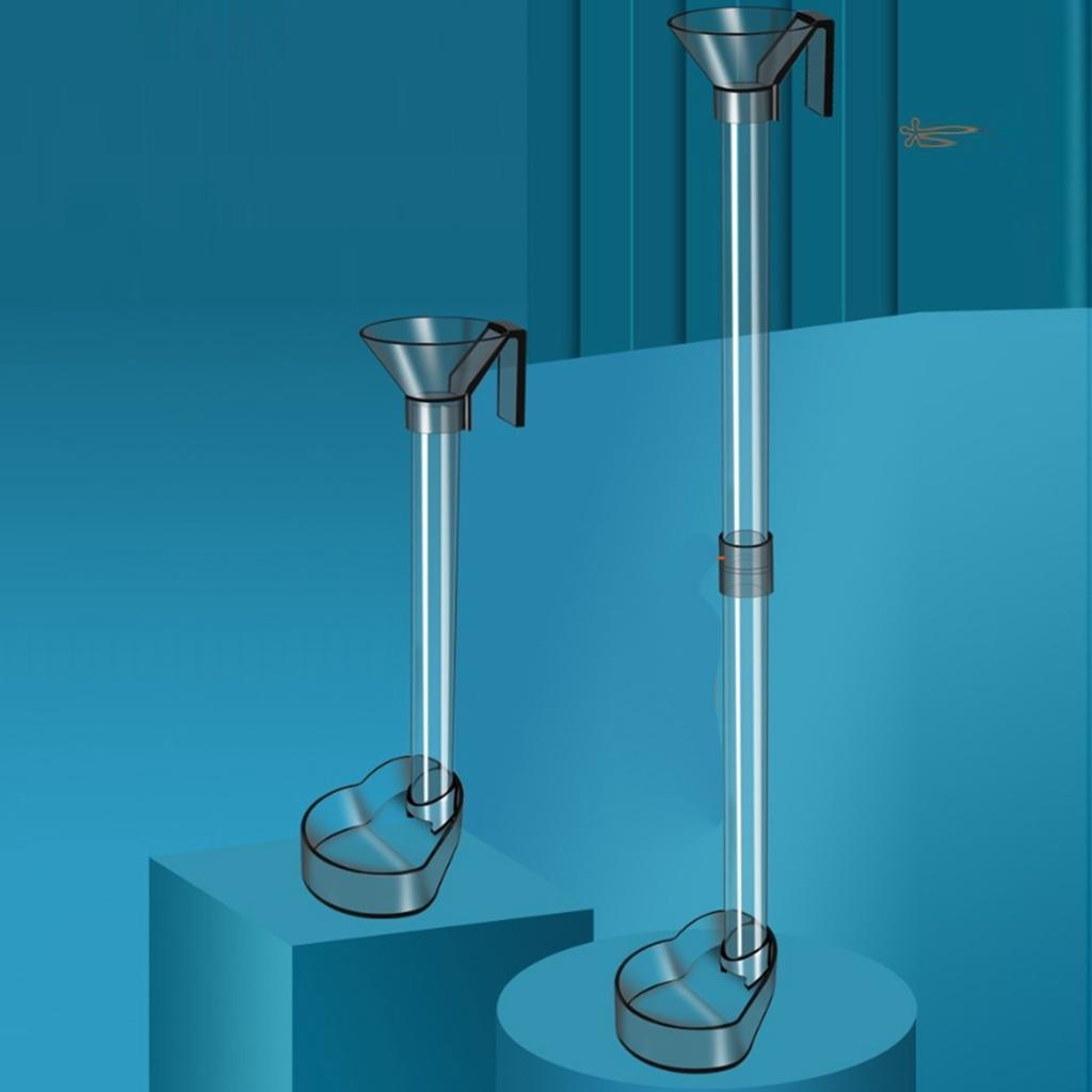 Fish Shrimp Feeder Tube Acrylic Directional Feeding Wall Hanging Aquarium Feeding Tube for Aquarium