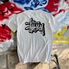 Camiseta de Graffiti Offset Lisa STUSSY (A) - Blanco, 100% Auténtico, Talla: Camiseta unisex XL NUEVA