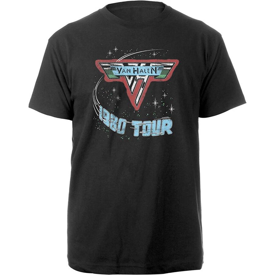 Van Halen - 1980 Tour - Black T-shirt L