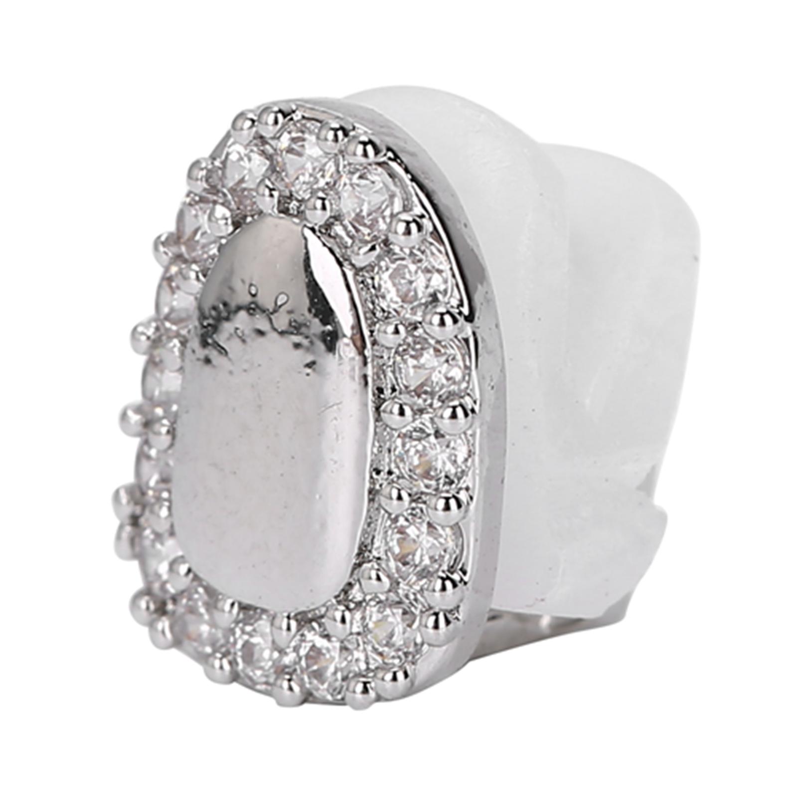 

Один зуб, украшение в виде зуба, для вечеринки в стиле хип-хоп на Хэллоуин Silver