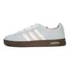 Adidas Neo VL Court 2.0 Starry Aqua Blue Suede Cushioning Coverage Lightweight Low top Casual Shoes Unisex Light Blue JS3003(team665-)