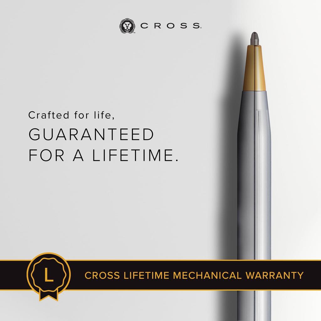 Cross Classic Century Medalist Silver Ballpoint Pen, Medium Point, Premium Gift Box and Gift Bag