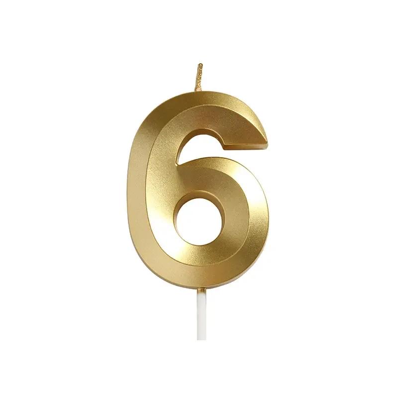 Birthday Wedding Anniversary Dessert Cake Decorating Supplies, 10pcs Birthday Number Candle Party Cake Decorating