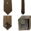 Used LOUIS VUITTON tie Monogram silk Brown suit