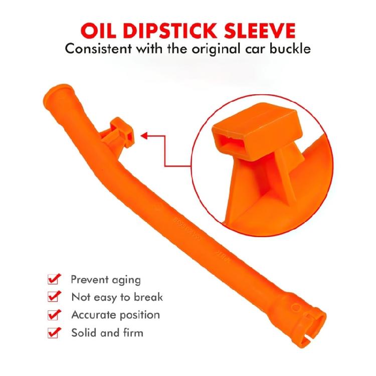 Oil Level Sensor Sleeve 06A103663B Oil Dipstick Boot ABS Construction Engine Dipstick Guide Funnel Sleeve