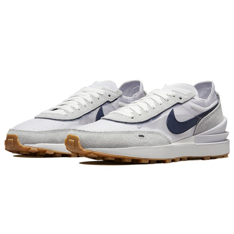 Nike Waffle One Iris Whisper Gum Women Sneakers White Grey-Fog Gum-Light-Brown DN4696-501