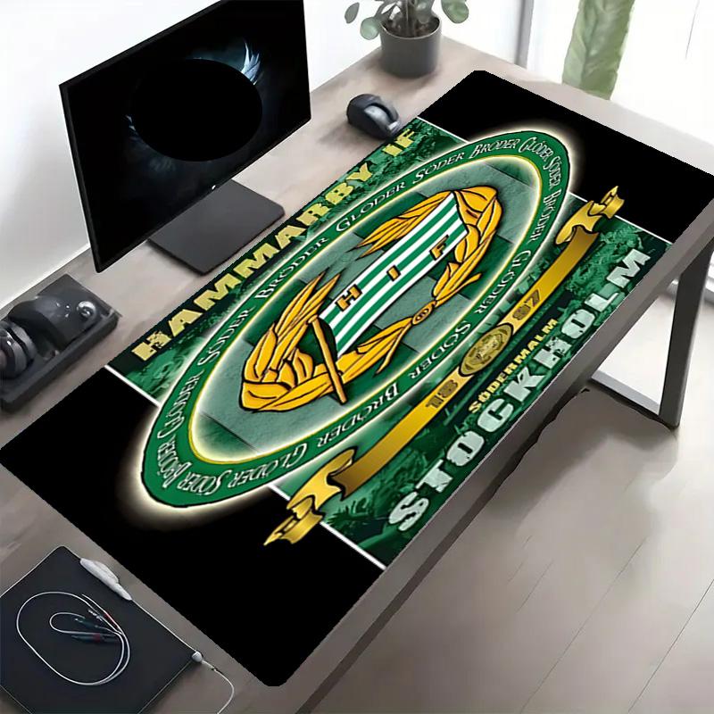 Hammarby IF Print Mouse Pad, Anti‑Slip Desktop Keyboard Mat, for PC Laptop Gaming Working Daily Use, Cool Festival Birthday Gift