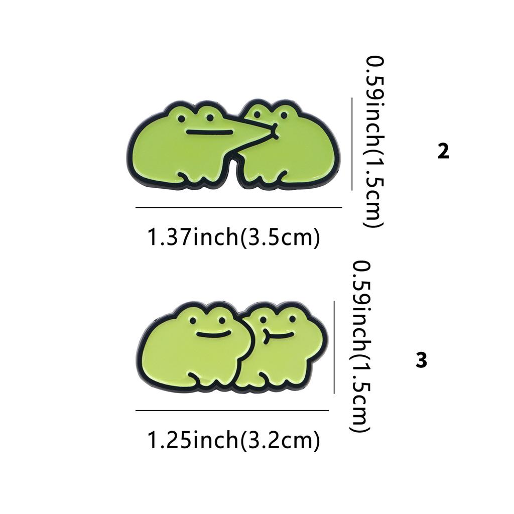 Delightful Frog Pin Stylish Brooch Funny Brooch for Backpacks and Clothing Accessories Ideal for Kids and Adults