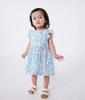Petit Bateau Dress 36 95cm A0CLJ, Off-White/Royal Blue, Months,