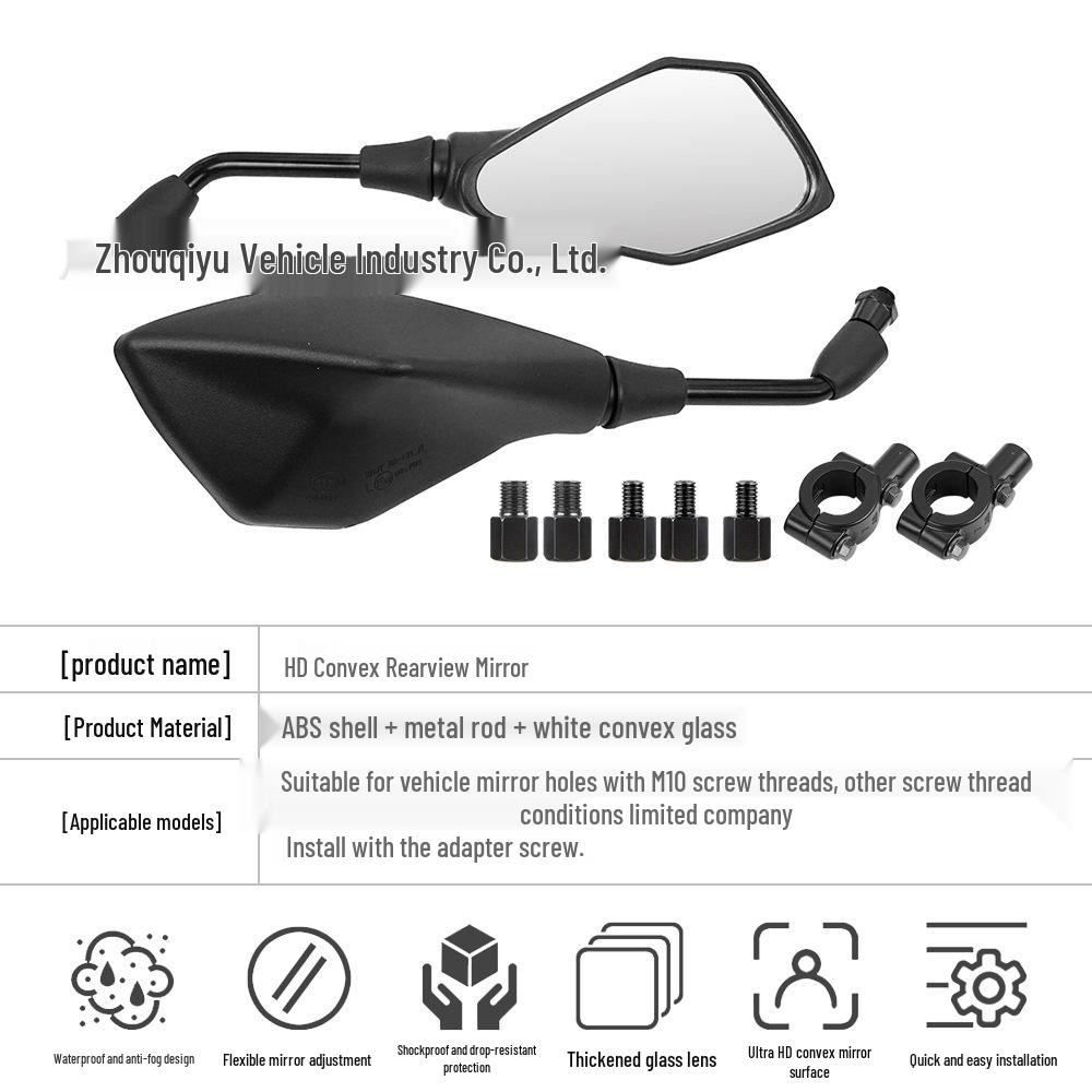 Rearview Mirror for Kawasaki Versys 650/1000, Z1000, Z800, and X300