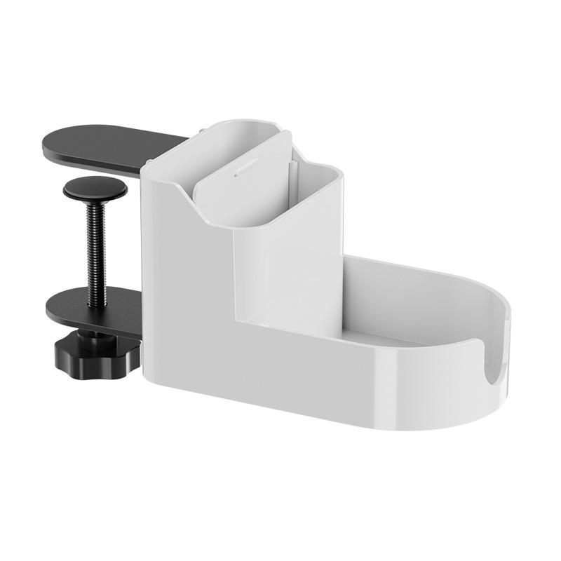 Creative Desktop Organizer With Phone Storage Water Cup Holder Clamp On Design For Home Office Desk Accessories Space Saving