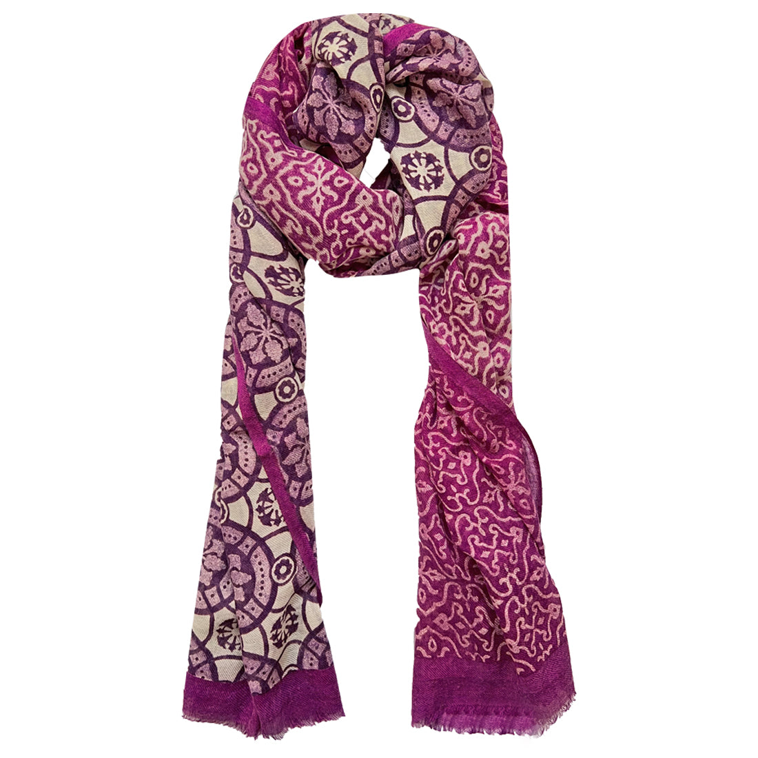 

Ikka Dukka Rectangular Cashmere Plum Scarf