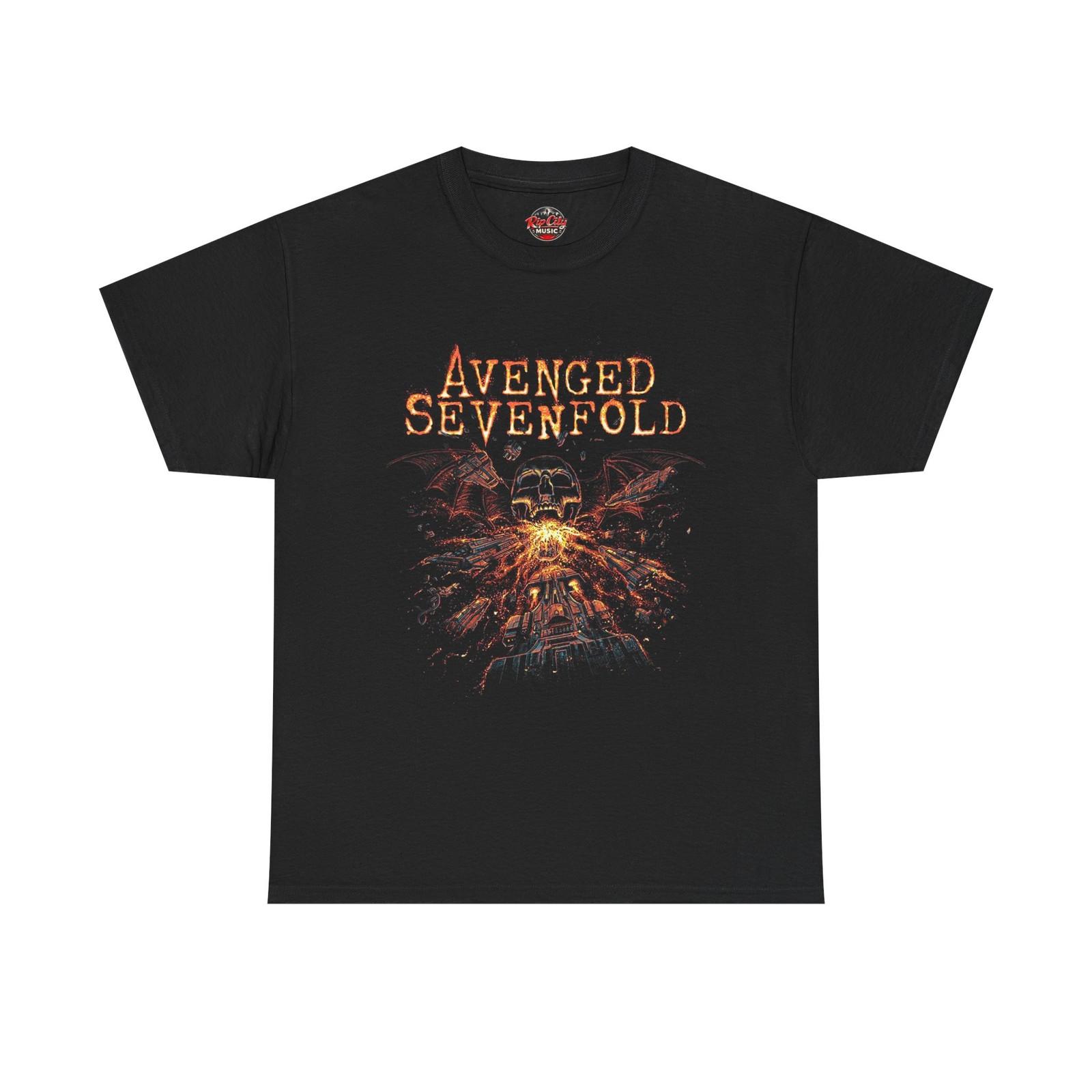 Avenged Sevenfold A7X Deathbat Space Fleet Explosion Rock Band Unisex T-Shirt S