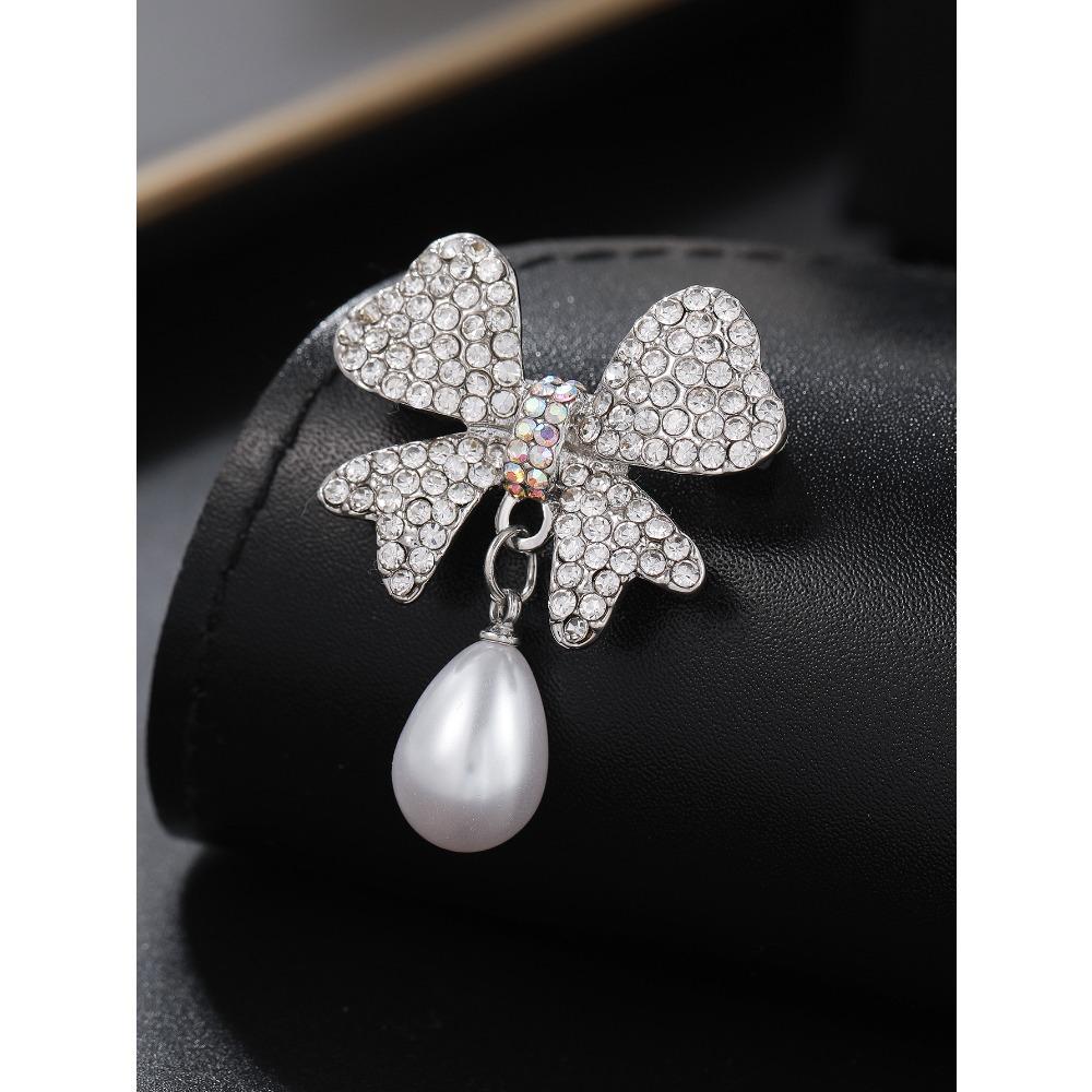 Korsage Schleife Brosche Anstecknadel Anti-Licht Kragenanstecker Damenbekleidung Zubehör