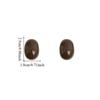 Exquisite Semi-Circle Earrings Acrylic Resin Elegant Ellipse Earrings  Jewelry Accessories
