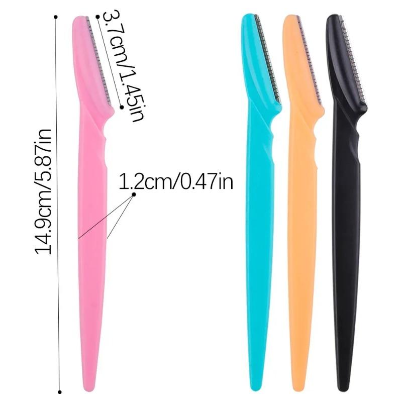 5/10/20pcsConvenient Novice Eyebrow Trimmer,with Handle,protective Case included,Shavers,hair Removal Knives,female Makeup Tools