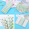 Cute Environmental Disposable Paper Straw Bar  Party Straw 25 Sticks(