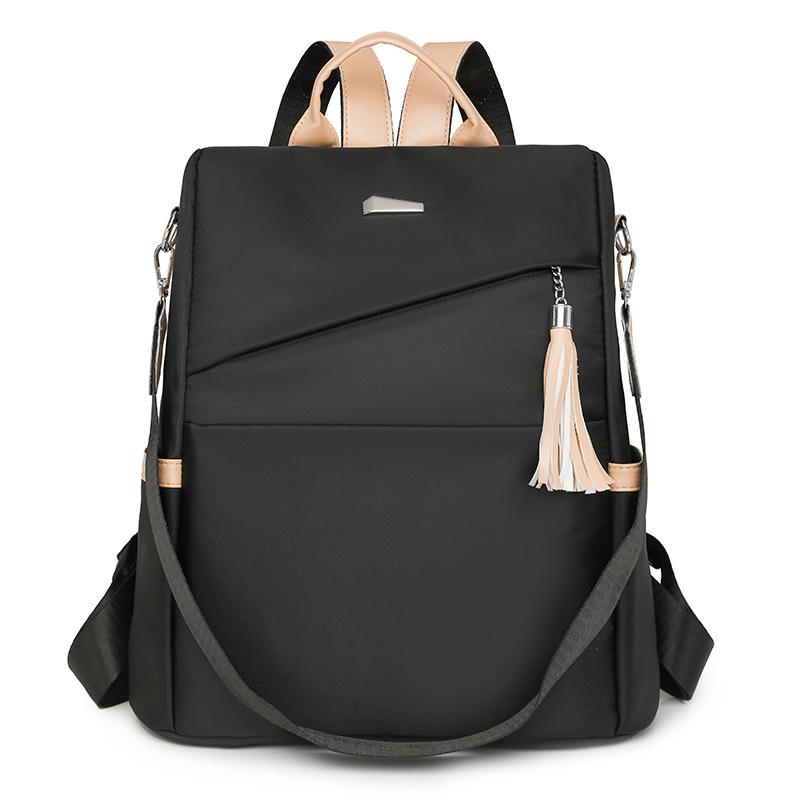 Large Capacity Casual Backpack, Urban Simple Commuter Women's Shoulder Bag, Multi-functional Fashion Versatile Hand Carry Backpack
