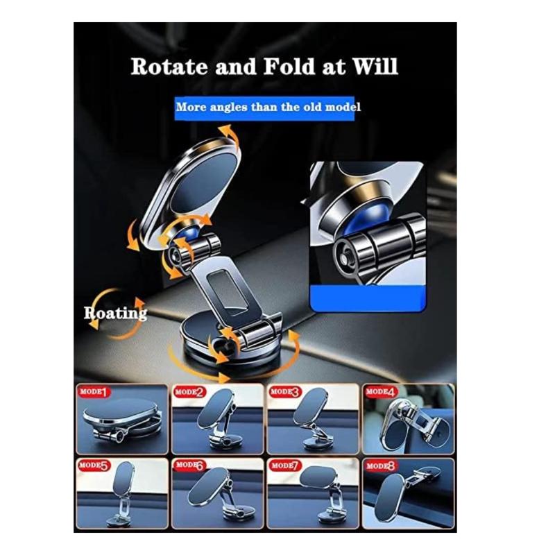 Universelle Auto-Armaturenbretthalterung, 360°-Drehung Magnetische Handyhalterung, Kompatibel mit allen Mobiltelefonen, Hergestellt aus starkem Titan und Silikon, 2er-Pack
