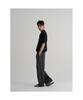 8seconds Fine Touch Cotton Collar Neck Short Sleeve Knit Black