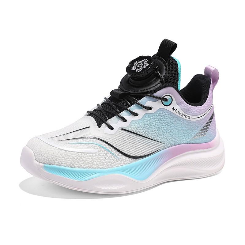 Youth style shoes Boys Breathable Flyknit Running Shoes With Non-Slip Sole Lightweight Kids Athletic Sneakers Indoor Outdoor Use