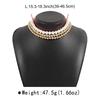 Women European Summer New Light Luxury Minimalist Pearl Necklace Fashion All Match French Retro Layered Choker