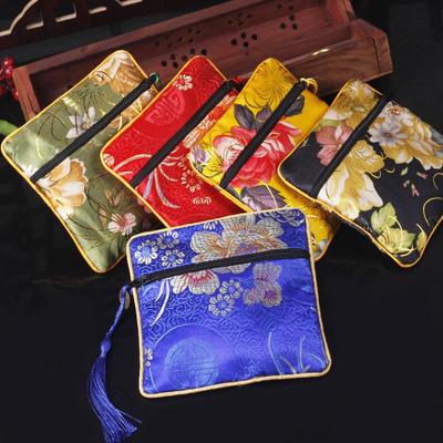 Chinesischer Osmanthus Bestickter Seidenbrokat Beutel - Ethnischer Stil