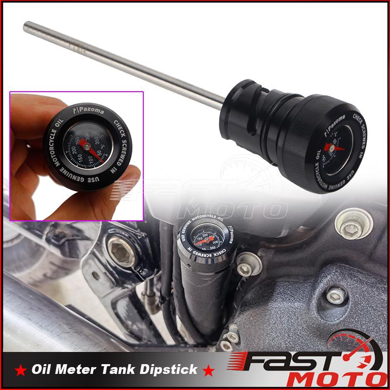 Motorcycle Oil Temperature Dipstick Oil Plug Temp Gauge Cap for Harley Softail Breakout FXBRS FXBR Deluxe FLDE Fat Street Bob