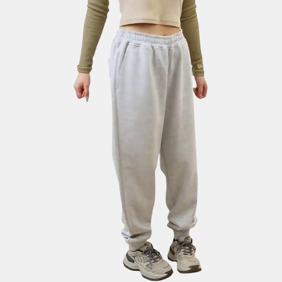 New Era FW24 Trend Attitude Series Logo Letter Logo Casual Cuffed Knit Joggers Unisex Joggers Gray 14385169