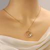 Moon Rhinestone Necklace for Women Ins Simple Niche Choker Versatile Gift for Student Friend