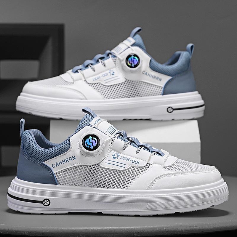 Mesh Men's Shoes Spring Summer 2025 New Board Shoes Student Casual Little White Shoes Men's Breathable Sports Trendy Shoes Men