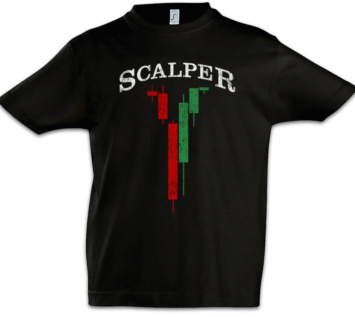 Scalper Kids Boys T-Shirt Bearish Bullish Trader Fun Analyst Investment Banker 160