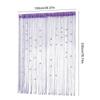 Door String Curtain Wall Panel Fringe Tassel Room Divider Blind Tassel Screen with Roses for Home Window Bedroom Decoration