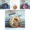 Blessed Virgin Mary Aluminum Round Keychain Gift For Religious Jewelry Collectors