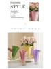 Elegante Dopamin-Farbe Blumenvase: Ins-Stil, leicht zu kombinieren für die Wohnzimmergestaltung