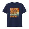 Mens Funny 2 Years Marriage Wedding Anniversary for Him T Shirt Vintage Washed Streetwear Breathable Casual