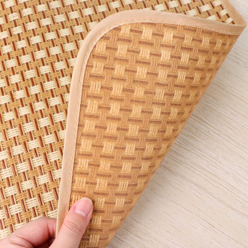 TaTanice Cooling Mat Seat Cushion, Office Rattan Mat Chair Pad, Summer Ice Silk Breathable Non-Slip Cooling Mat, Single-Sided Cornflower Seat Cushio
