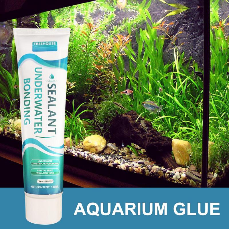 120ml Water Plugging Fish Tank Leak Repair Transparent Pools Underwater Bonding Waterproof Sealing Glass Glue Safety Supplies